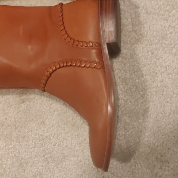 UGG Gracen Whipstitch M Brown Leather Knee High Tall Riding Boot Size 7 Women - Picture 8 of 14